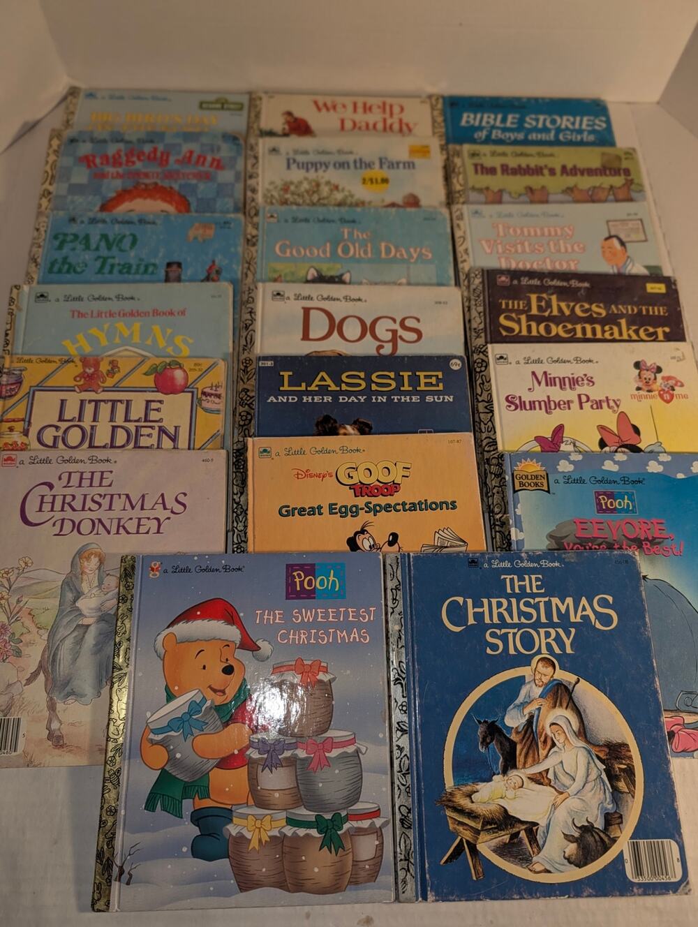 Vtg Lot 20 Little Golden Books 60's - 90's Children's Picture Nice